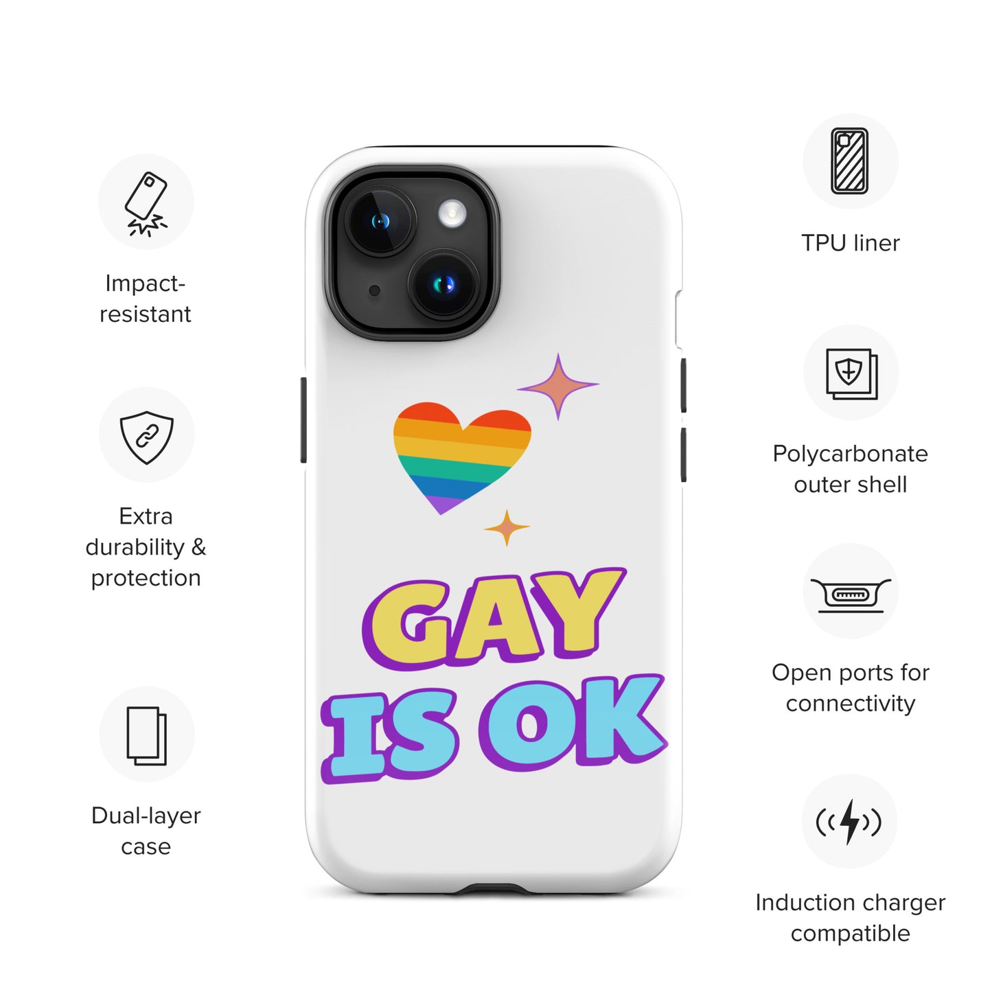 Gay is OK Empowerment iPhone® Case