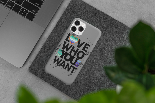Love who you want Gay Men iPhone® Case
