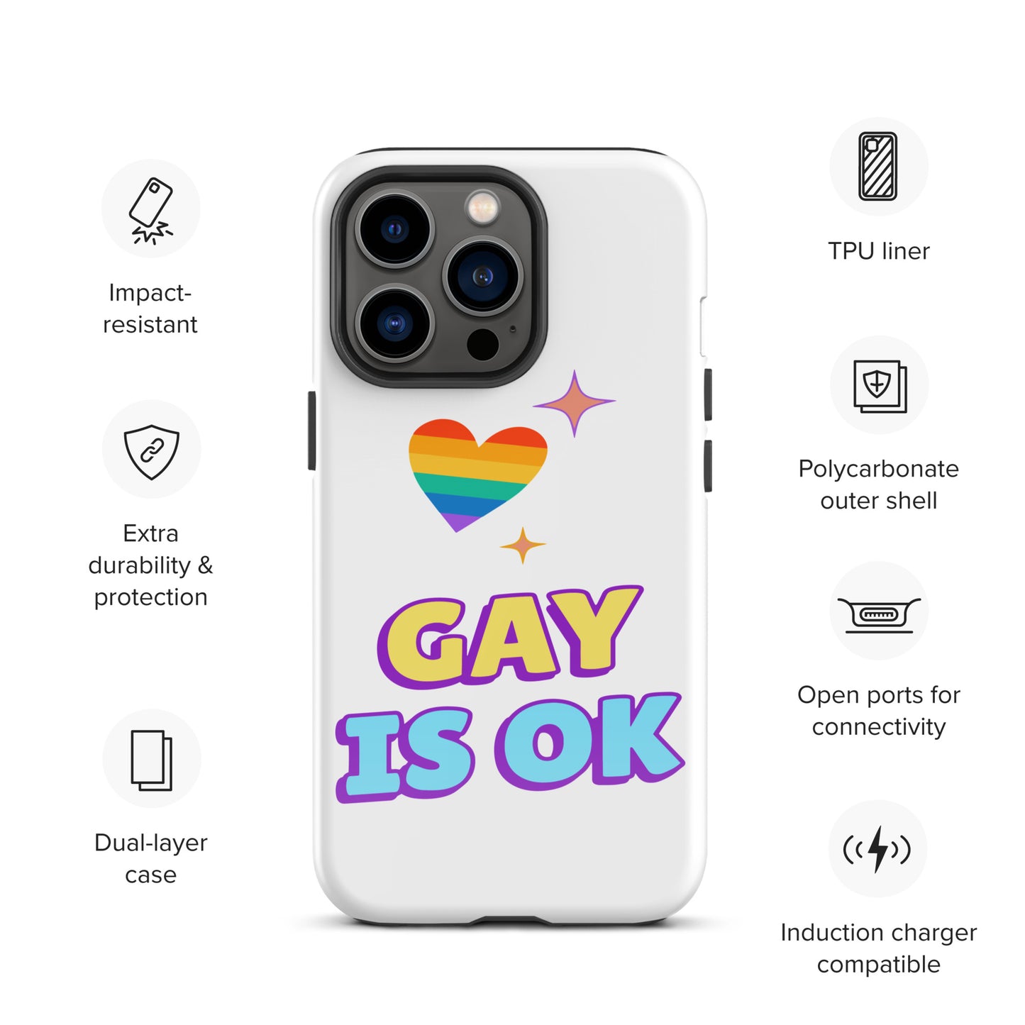 Gay is OK Empowerment iPhone® Case