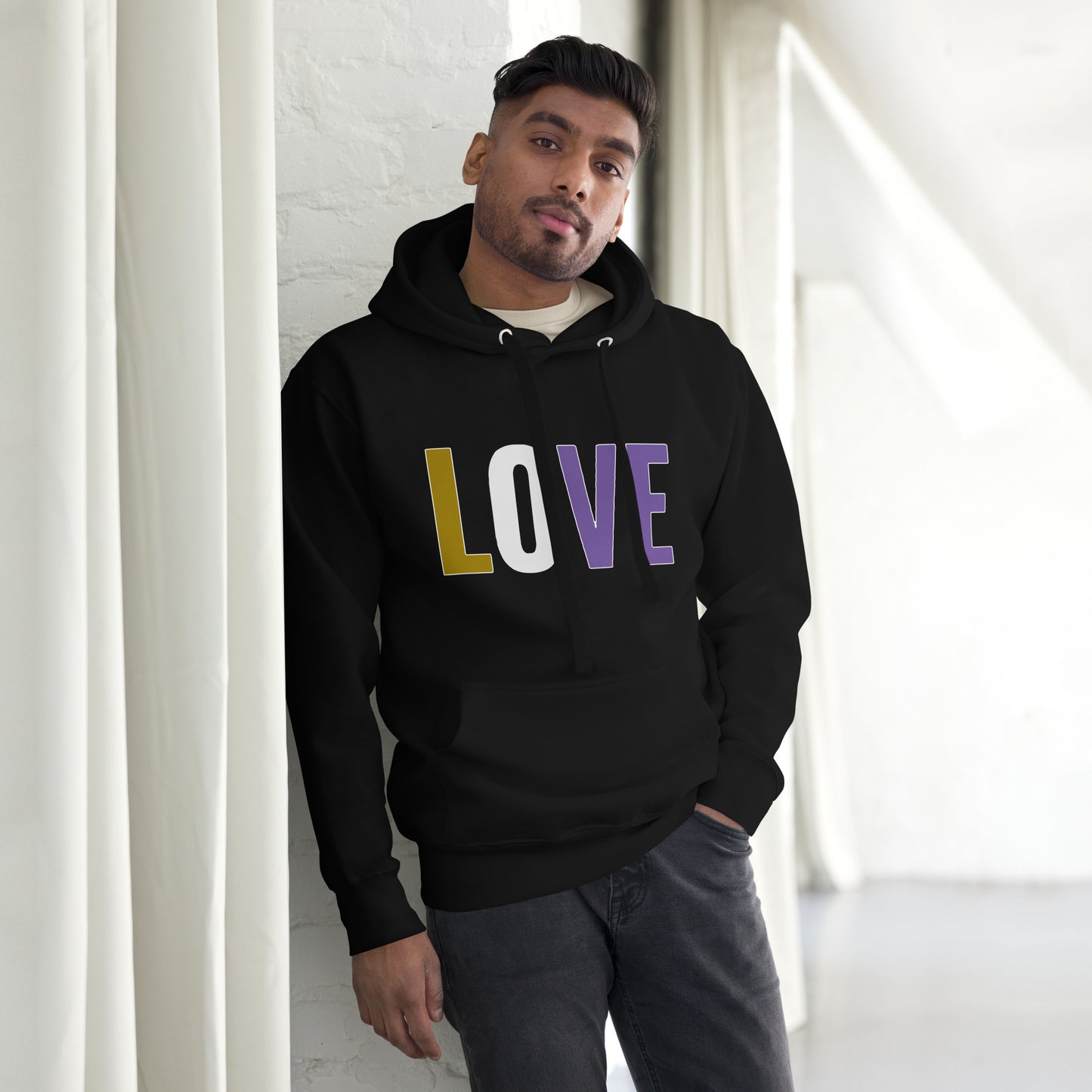 Enby Pride Love Hoodie