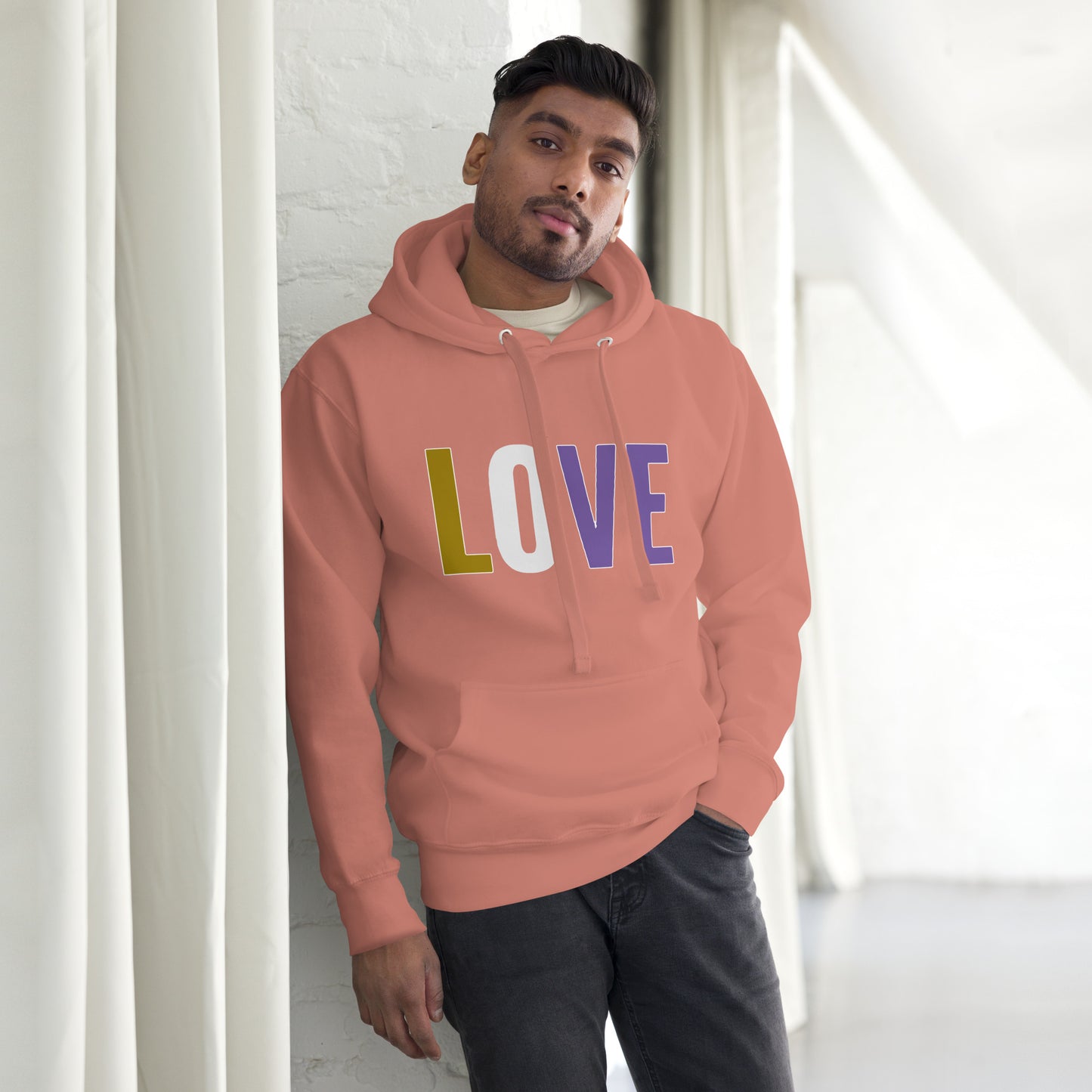 Enby Pride Love Hoodie