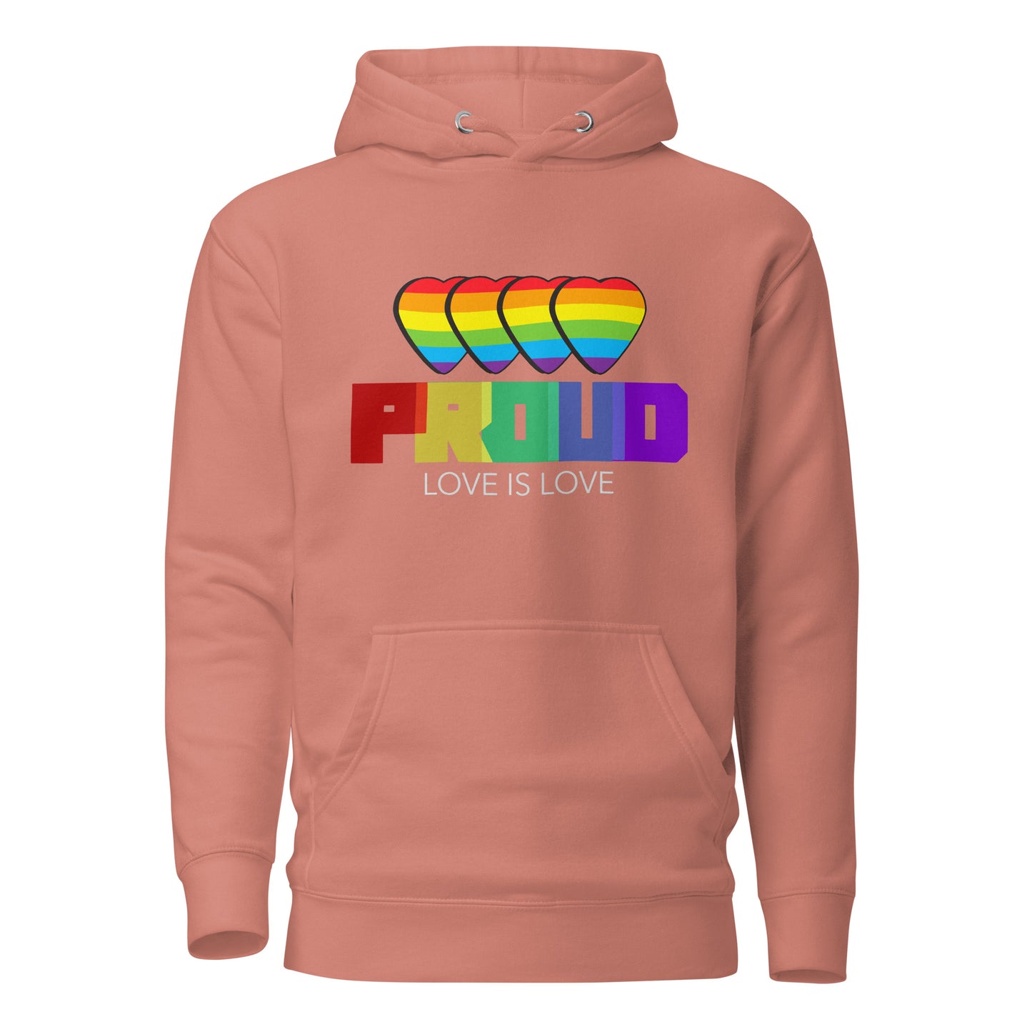 Proud Rainbow Hearts Hoodie