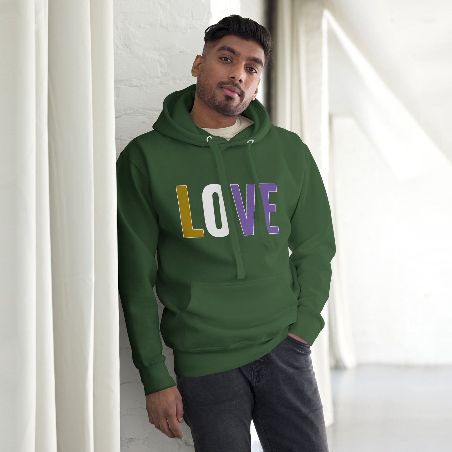 Enby Pride Love Hoodie